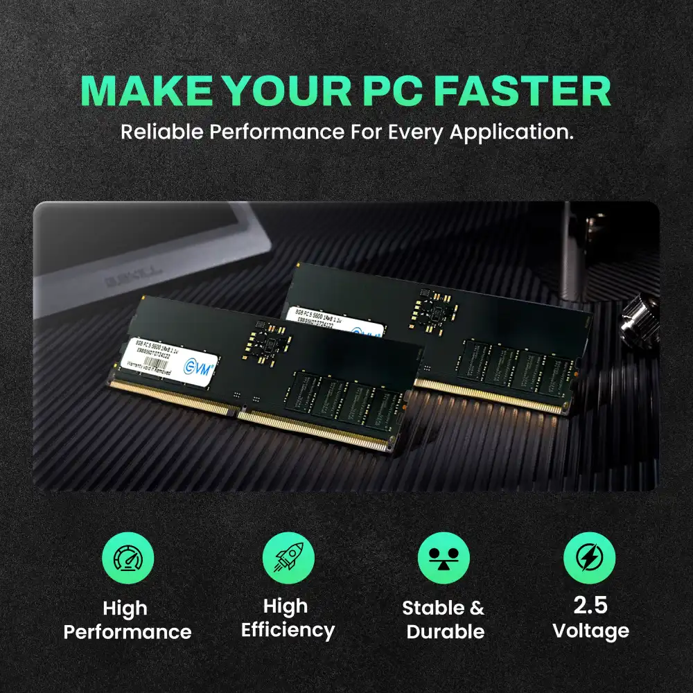 EVM Desktop Ram 8GB DDR5 5600Mhz view 3